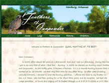 Tablet Screenshot of feathersandgunpowder.com